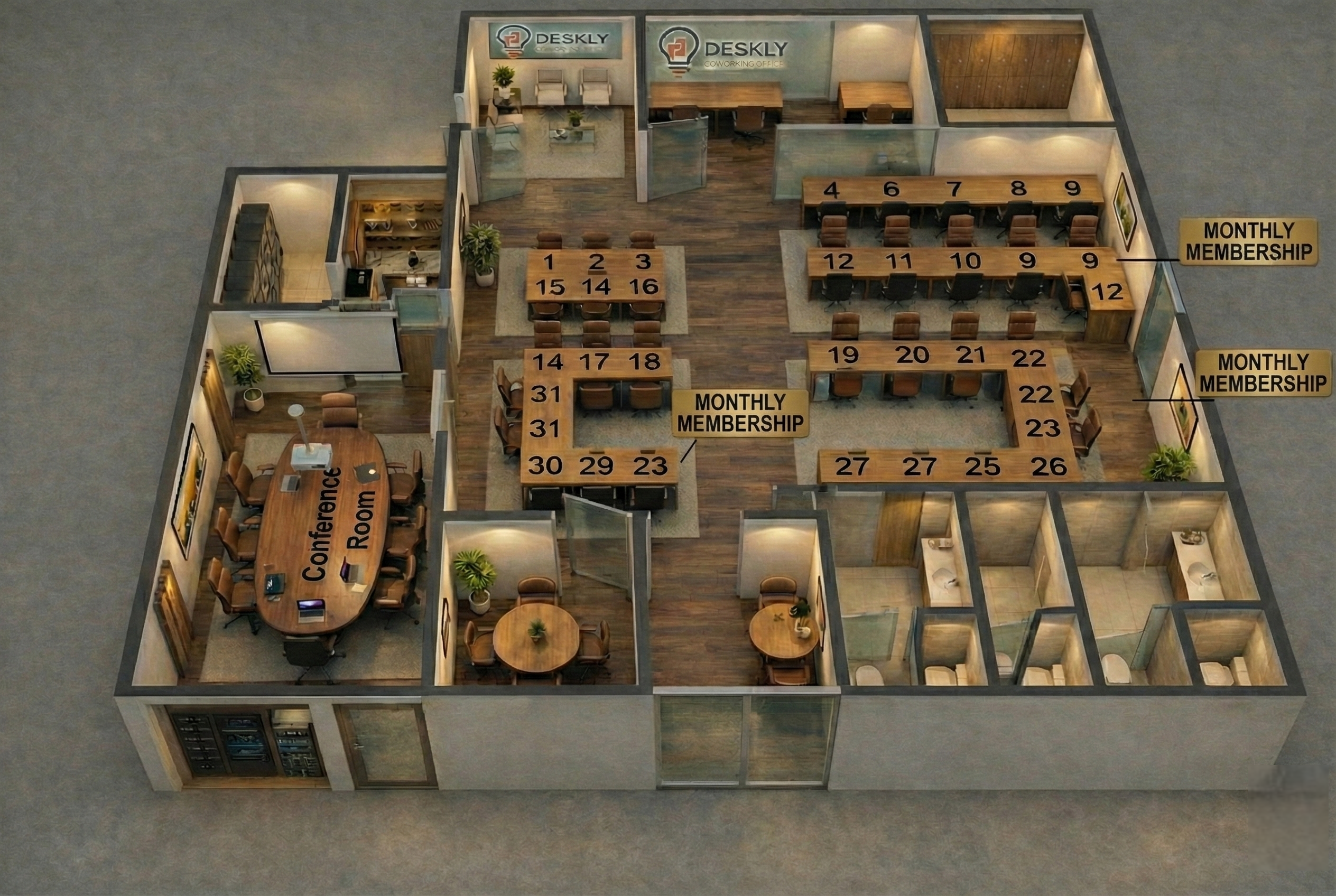 Monthly Membership Layout